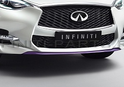 Спортивная накладка на бампер (фиолетовая) Infiniti Q30